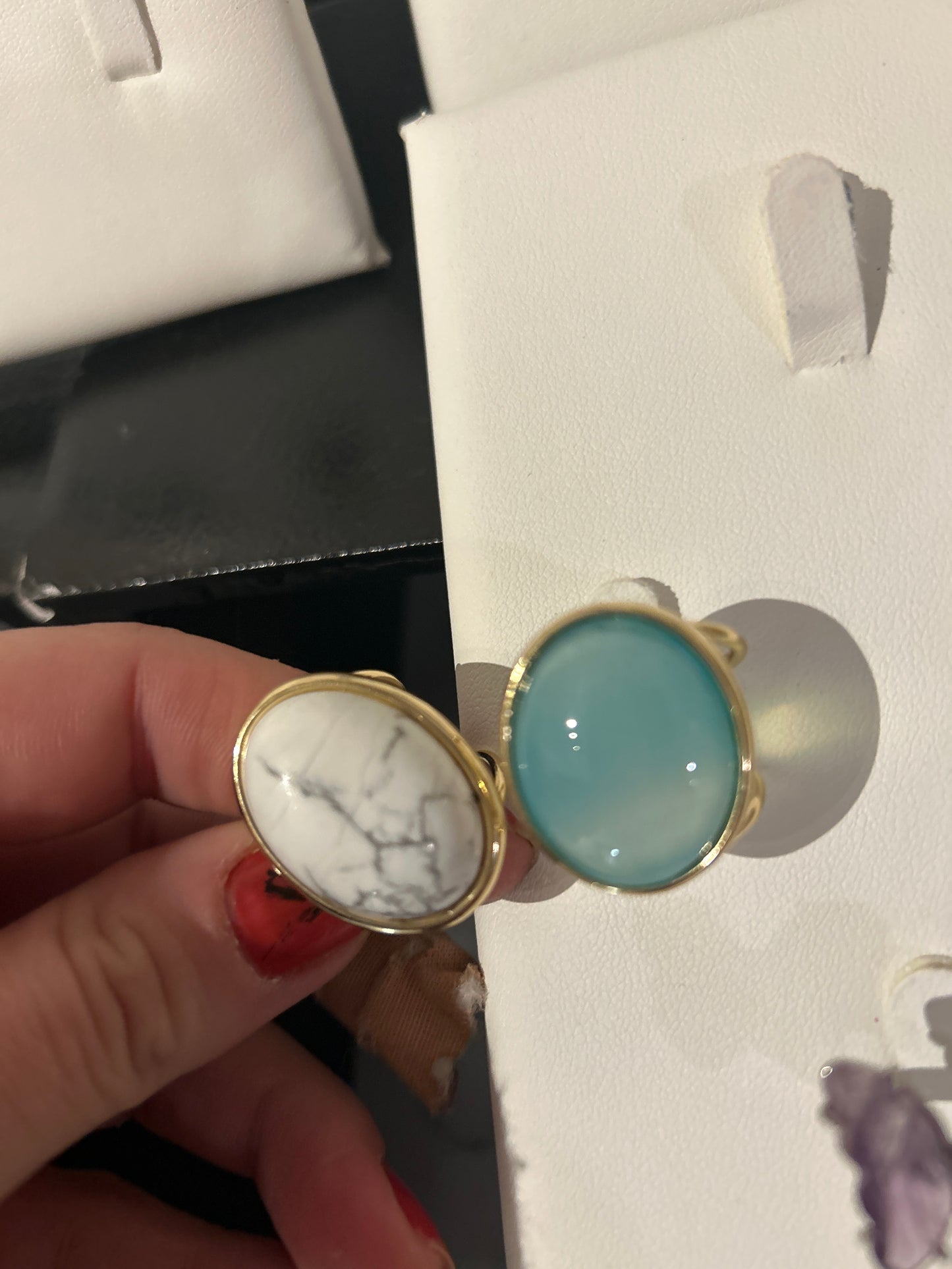 Ring golden agate