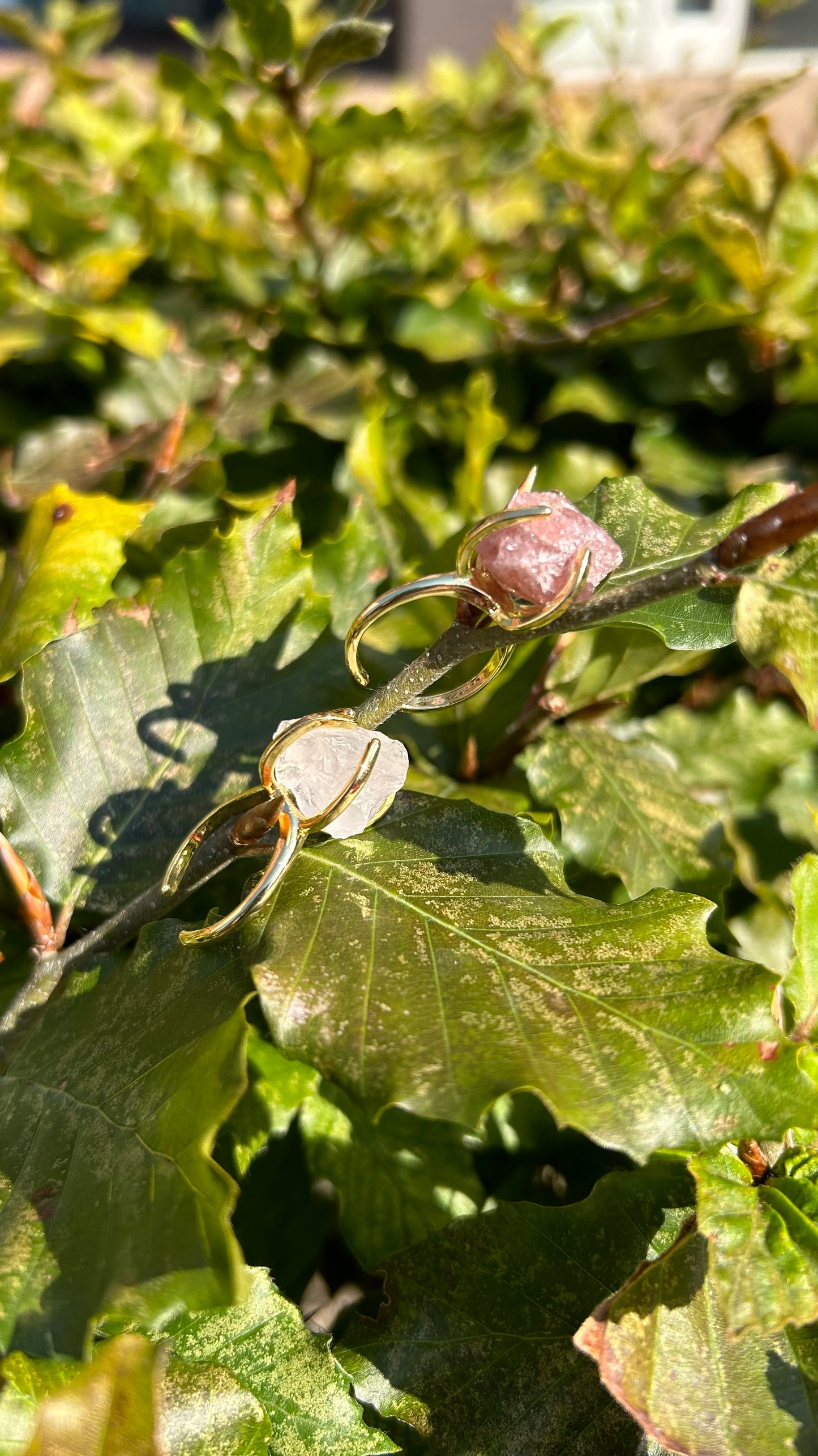 Raw stone ring