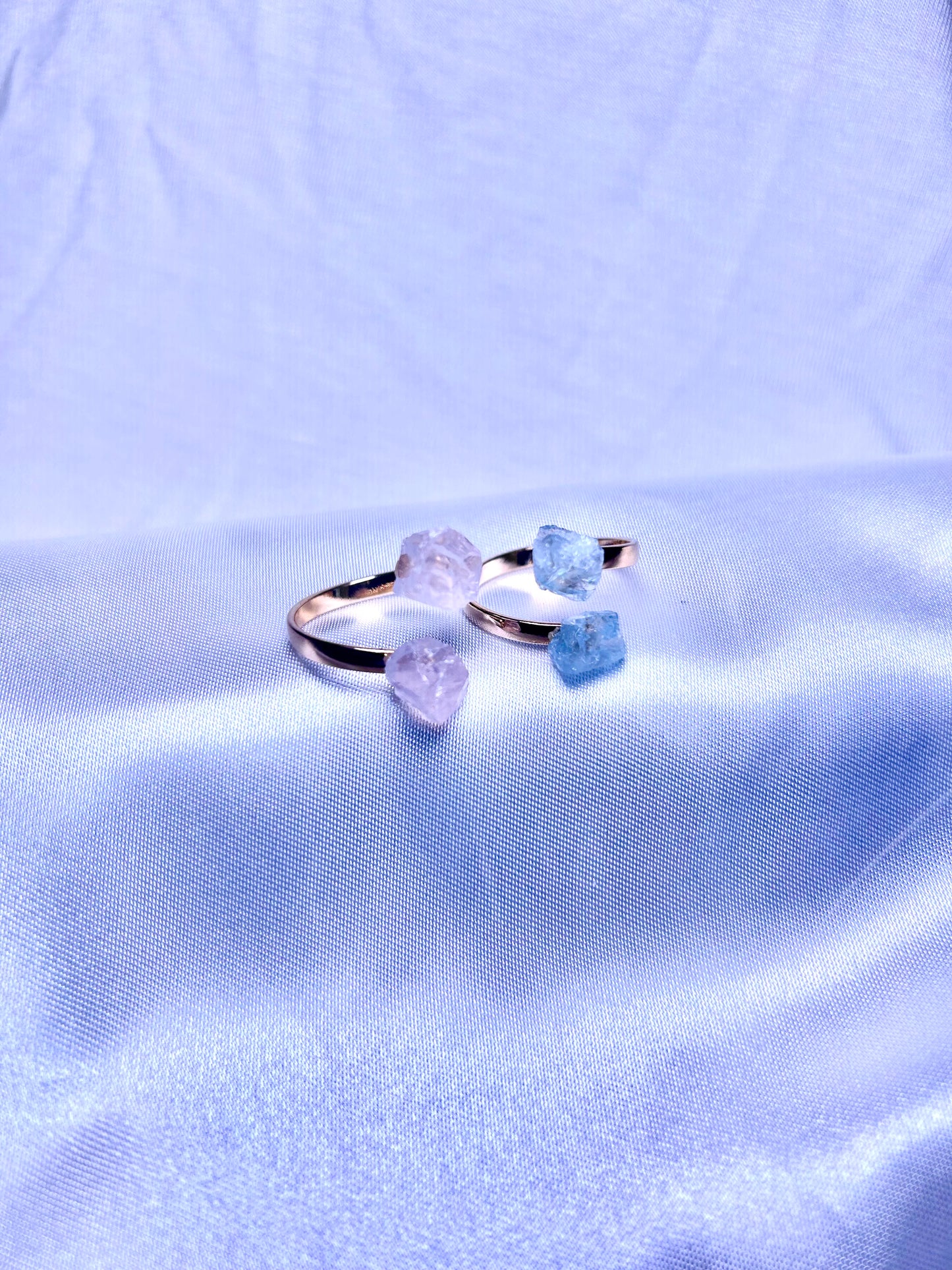 Gold plated rings adjustable