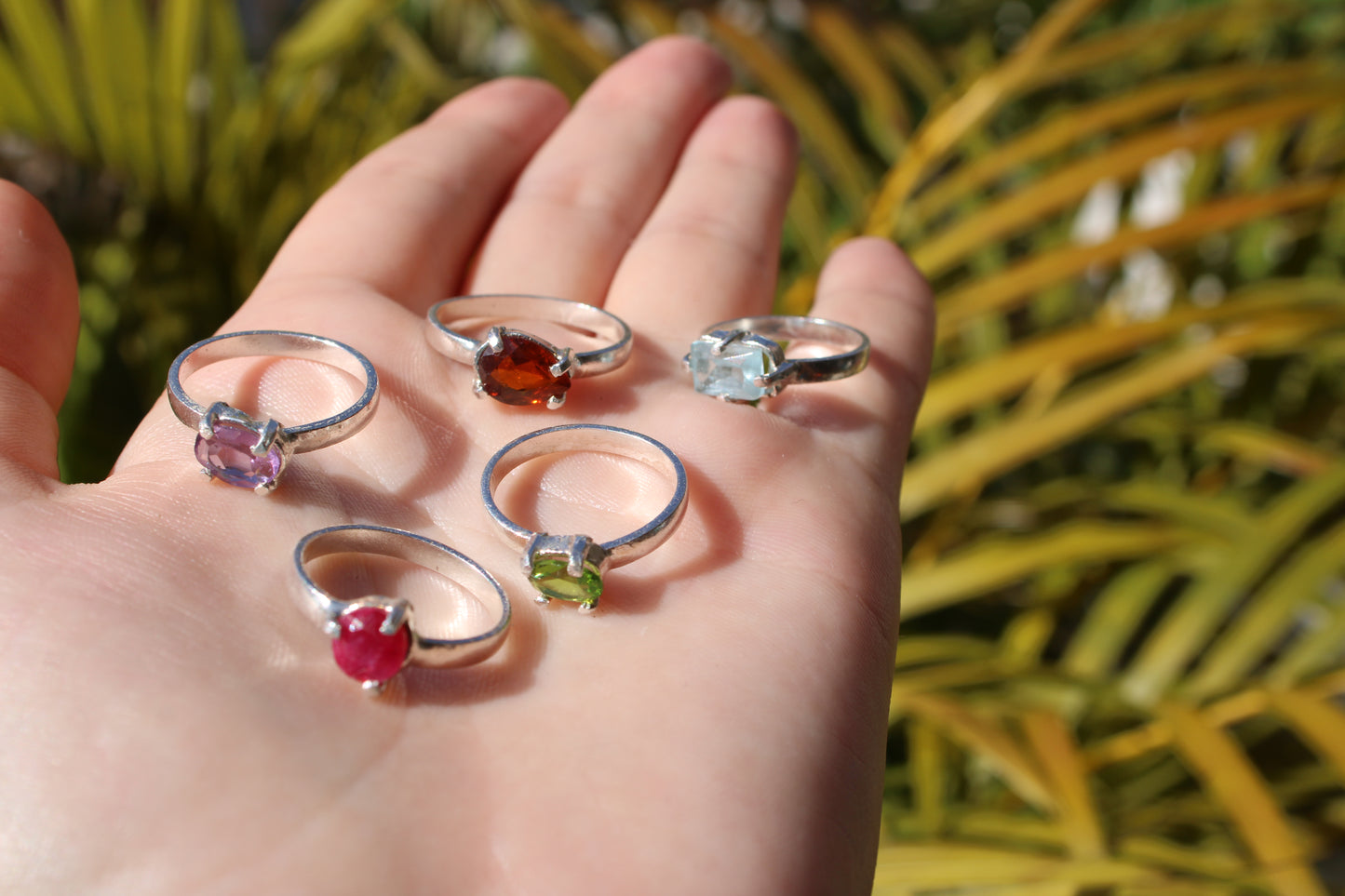 Simple stone rings