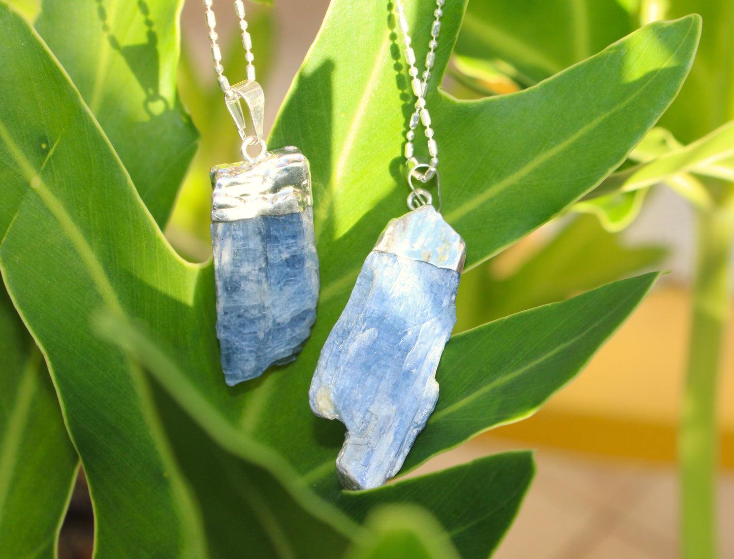 Raw Kyanite pendant