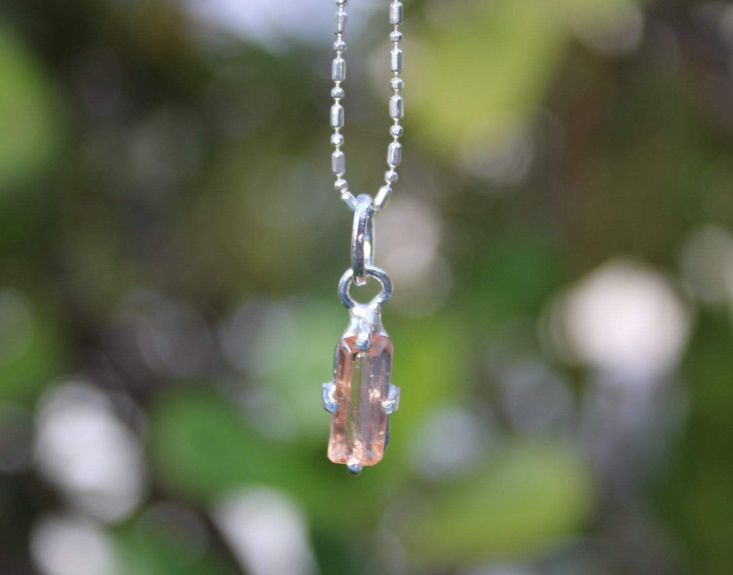 Imperial Topaz rectangle earring or pendant