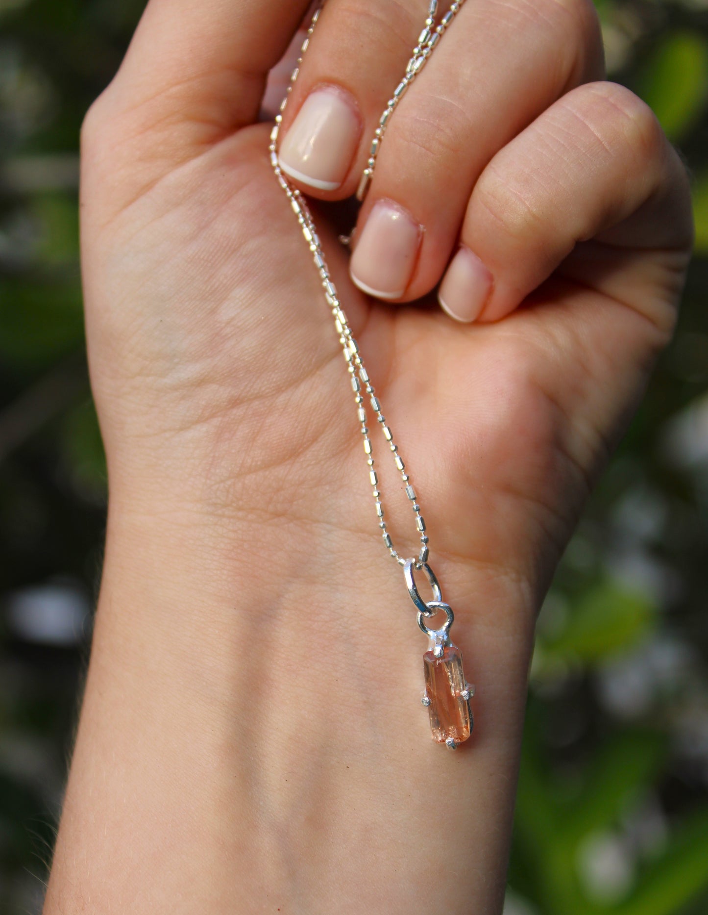 Imperial Topaz rectangle earring or pendant