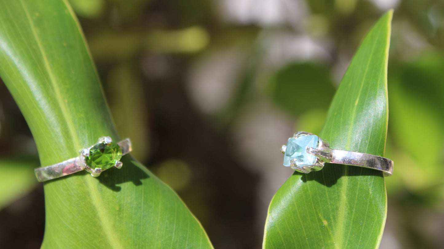 Simple stone rings