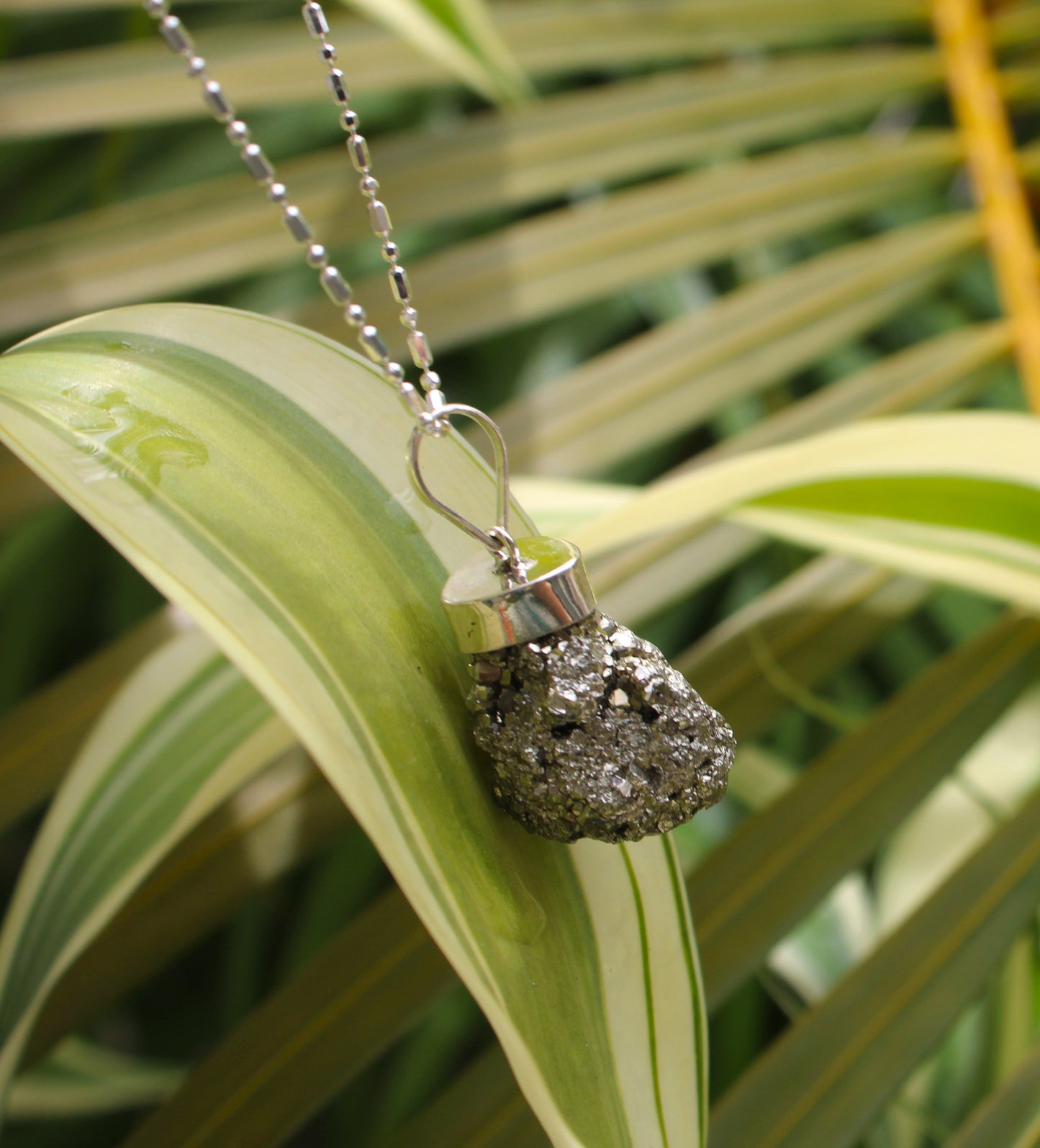 Big pyrite pendant