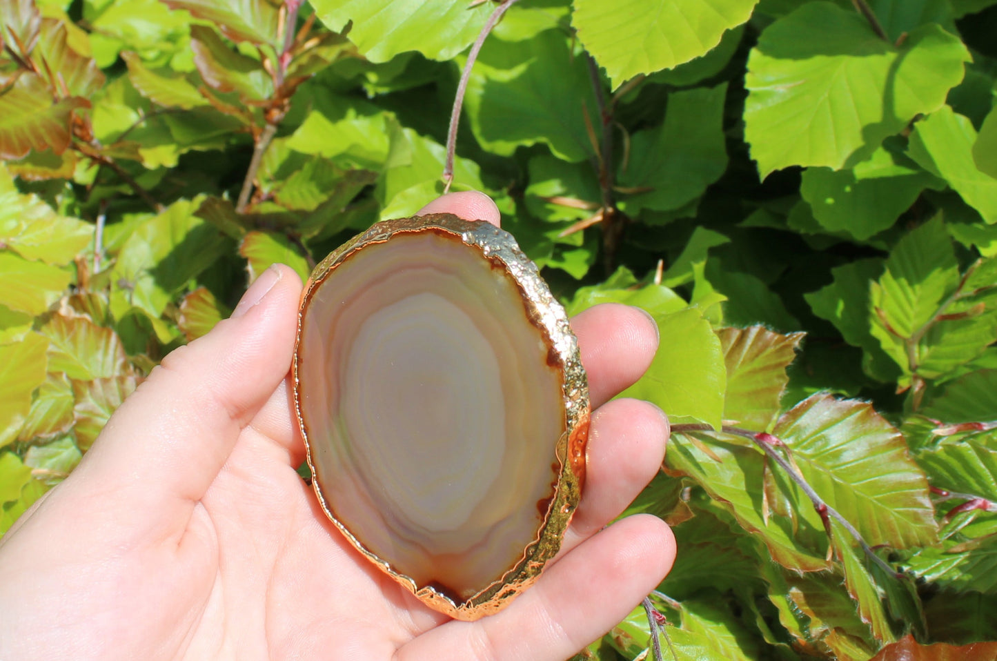 Popsocket for phone with Agate crystal