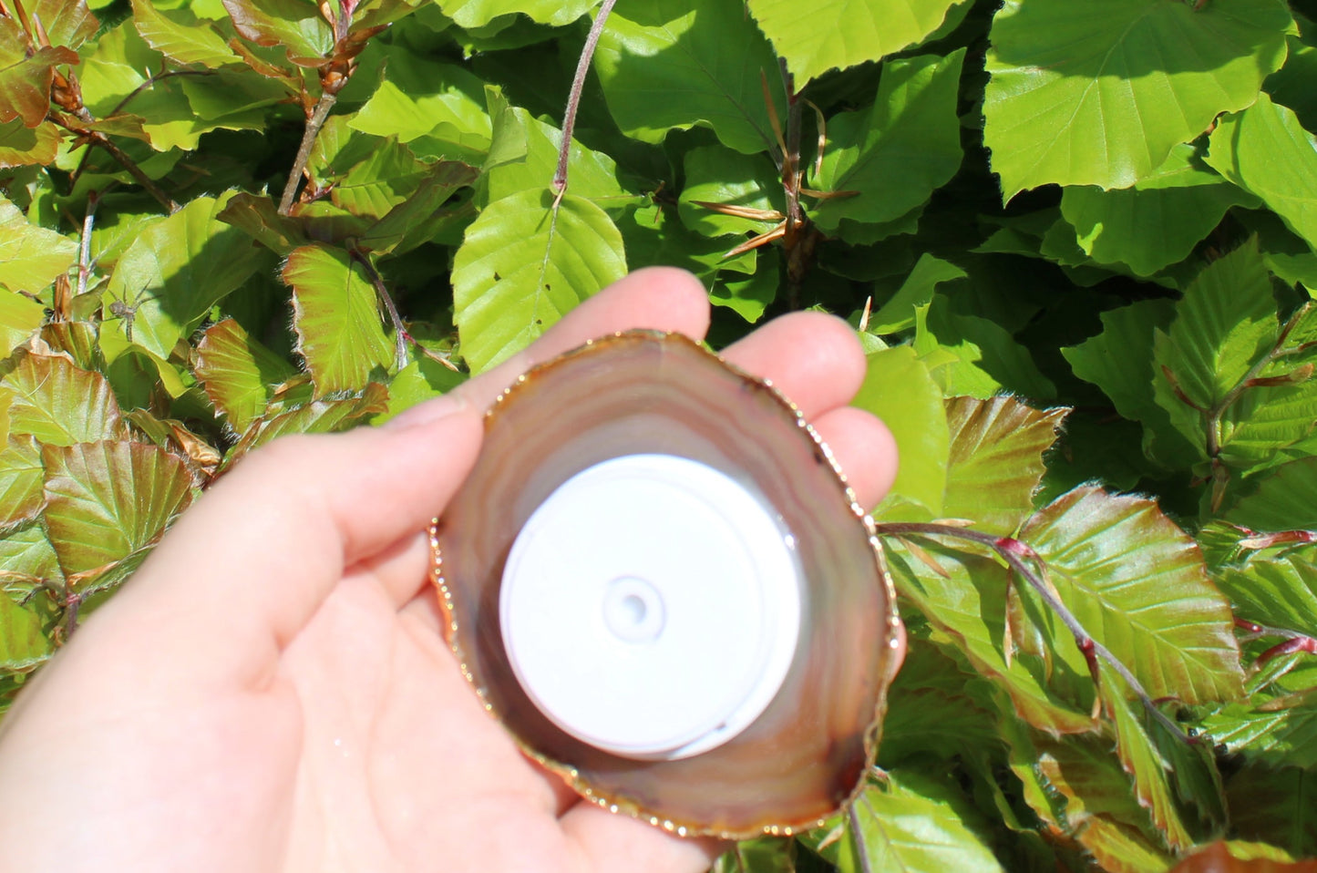 Popsocket for phone with Agate crystal