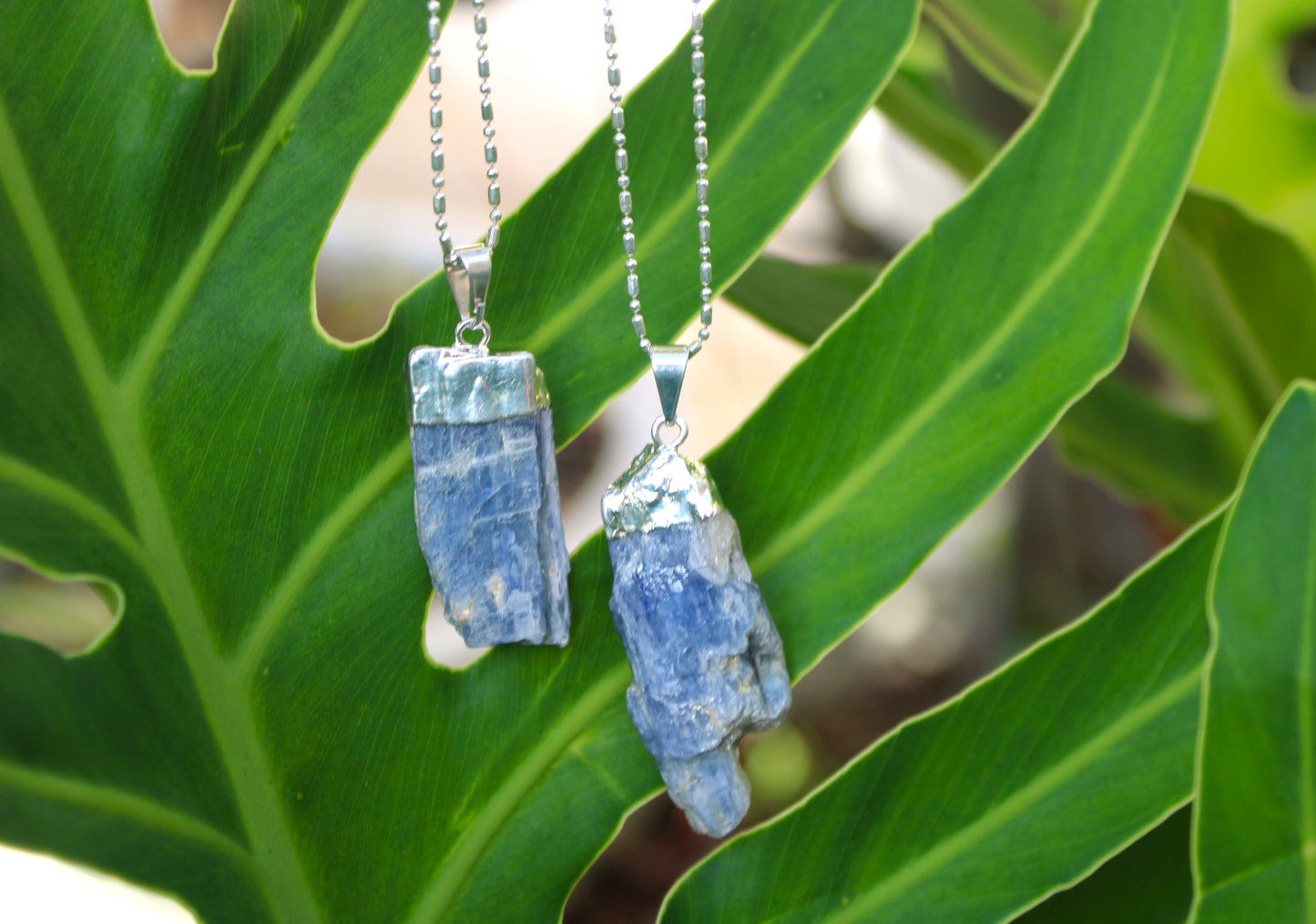 Raw Kyanite pendant