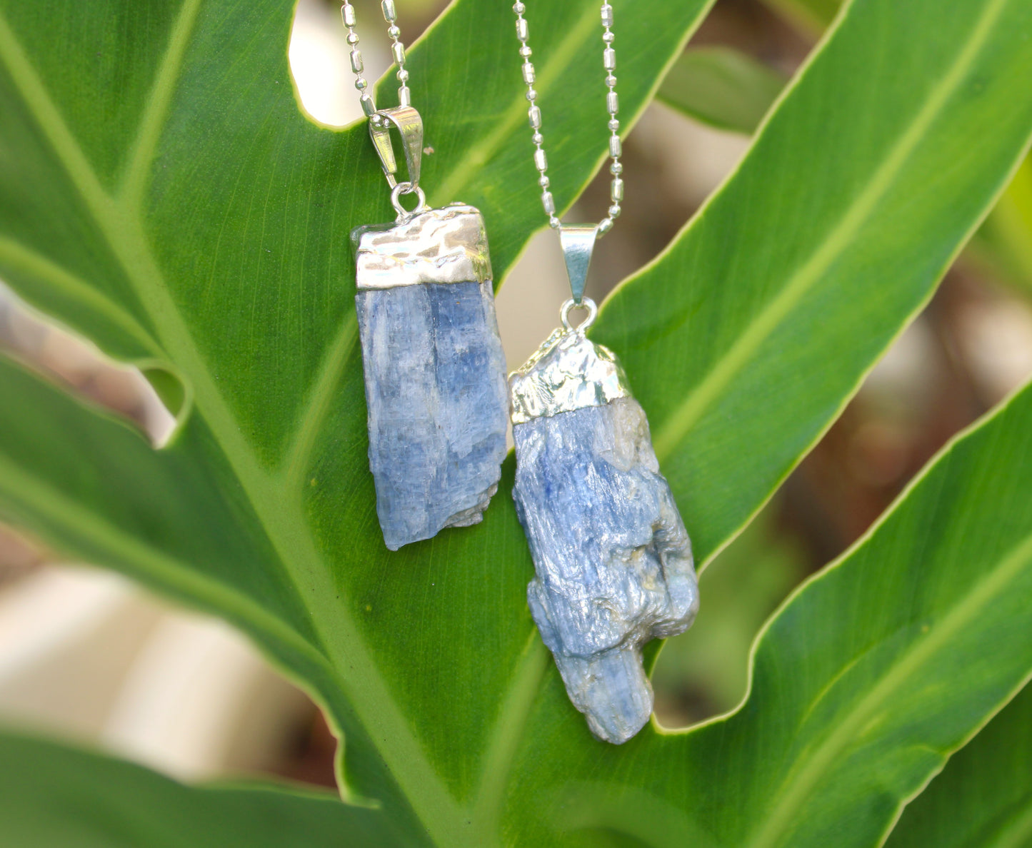 Raw Kyanite pendant