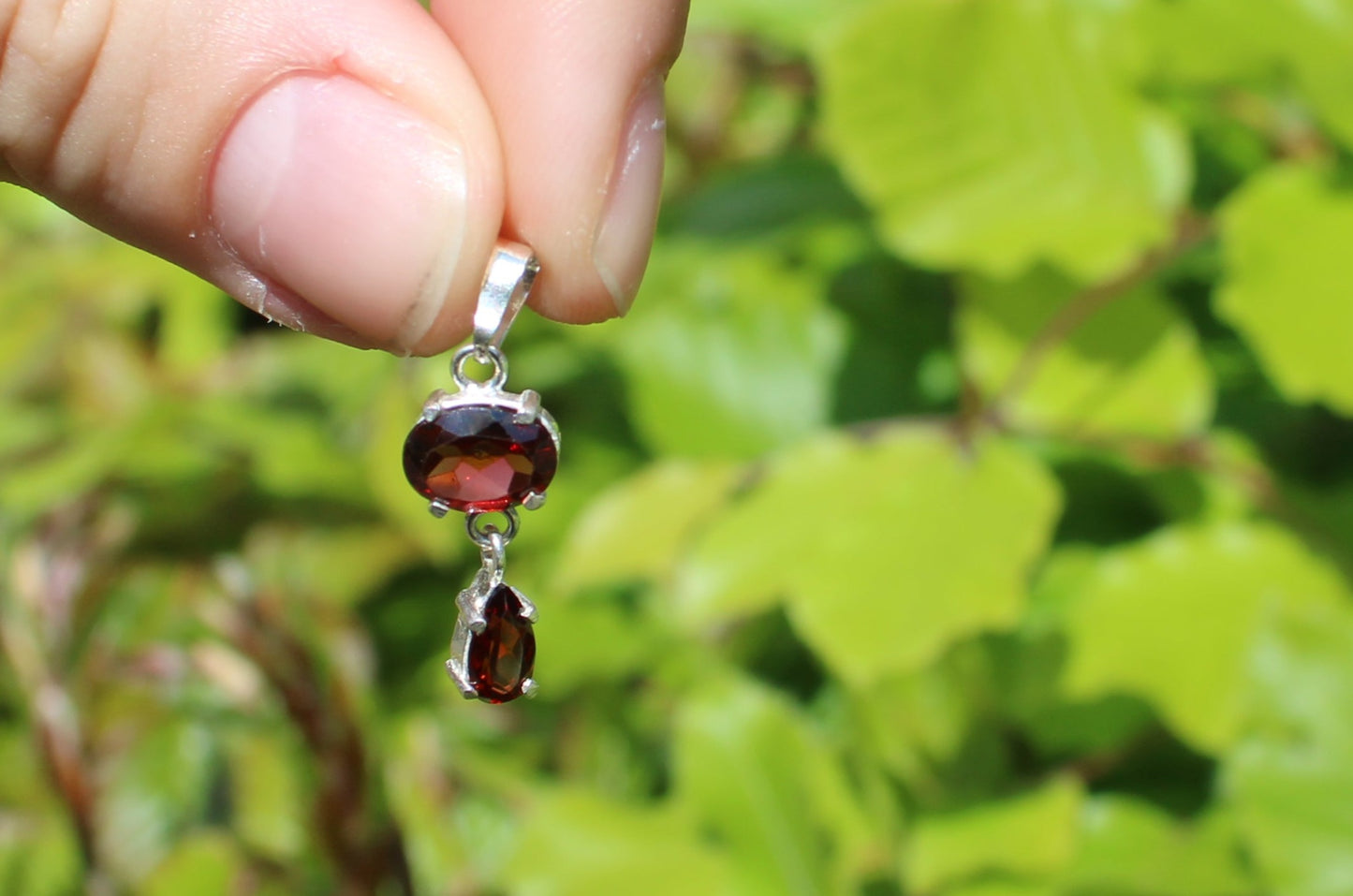 Dou Garnet Pendant